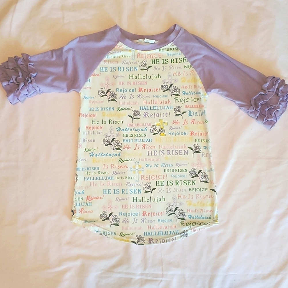 🤑🤑He is Risen!! Girls top